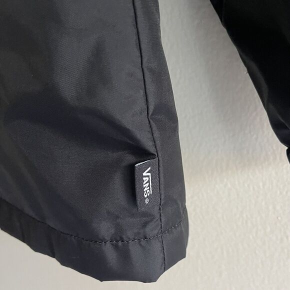 Vans Black Jacket Youth XL Long Sleeve Collared Skateboard Torrey Windbreaker - Picture 6 of 13